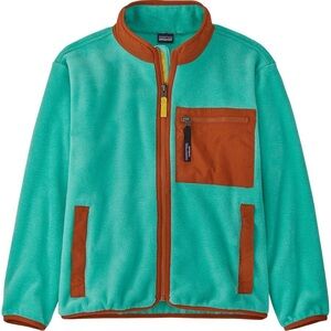 Patagonia Synchilla fleece zip jacket green fresh teal kids XS 5 6